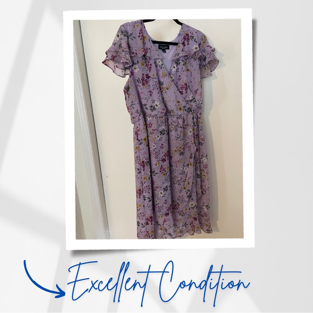 Purple Dress with Flowers
